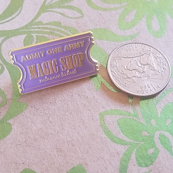 2 for $13 BTS Army Magic Shop Entrance Ticket Pin - Picture 4 of 6